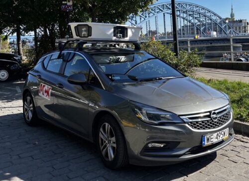 Samochód z systemem CityScanner w Krakowie w trakcie testów - MCX Pro